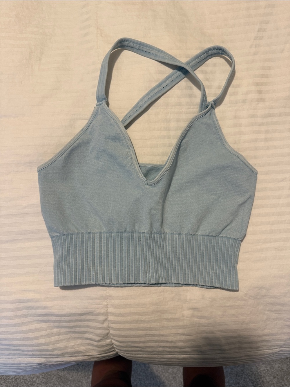 Free people good karma cropped tank